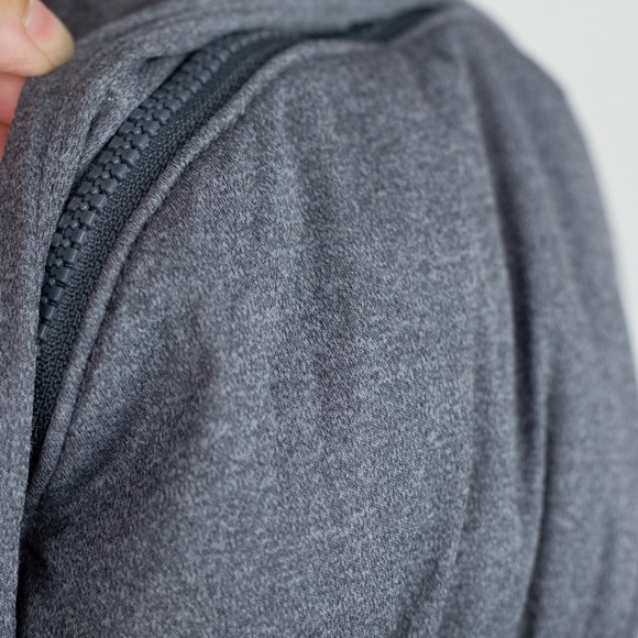 Athleta Limber Down Convertible Puffer Jacket Vest Gray Goose Down Size M - Picture 6 of 14